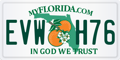 FL license plate EVWH76