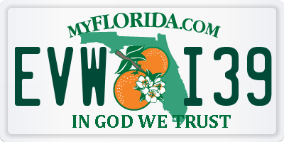 FL license plate EVWI39