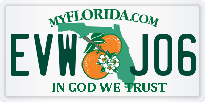 FL license plate EVWJ06