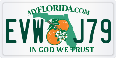 FL license plate EVWJ79