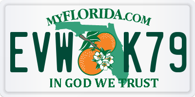 FL license plate EVWK79