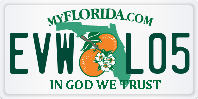 FL license plate EVWL05