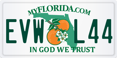 FL license plate EVWL44