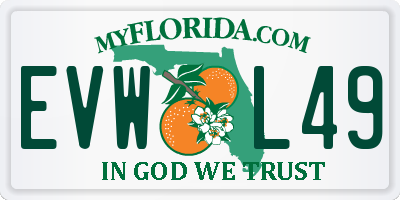 FL license plate EVWL49