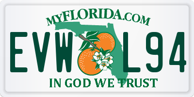 FL license plate EVWL94