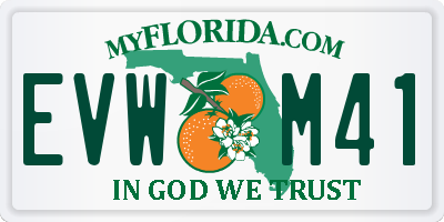FL license plate EVWM41