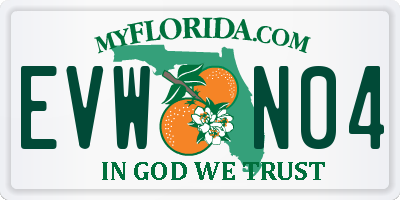 FL license plate EVWN04