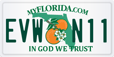 FL license plate EVWN11