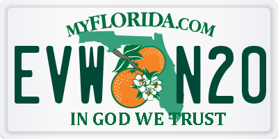 FL license plate EVWN20