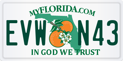 FL license plate EVWN43