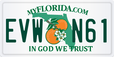 FL license plate EVWN61