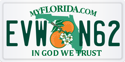 FL license plate EVWN62