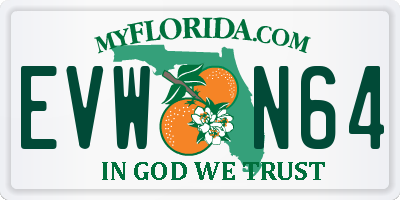 FL license plate EVWN64