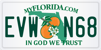 FL license plate EVWN68