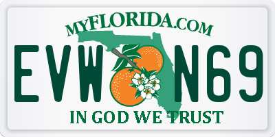 FL license plate EVWN69
