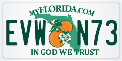FL license plate EVWN73