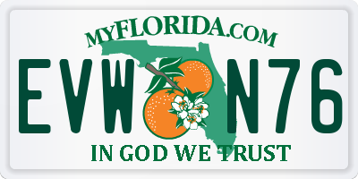 FL license plate EVWN76