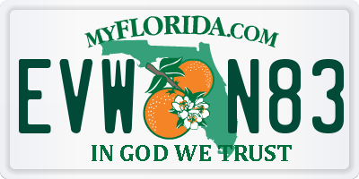 FL license plate EVWN83