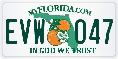 FL license plate EVWO47