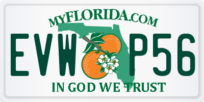 FL license plate EVWP56