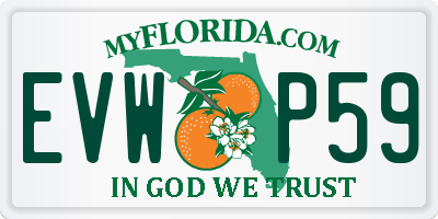 FL license plate EVWP59