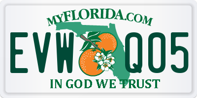 FL license plate EVWQ05