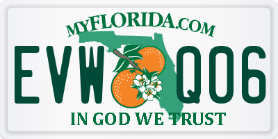 FL license plate EVWQ06