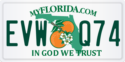 FL license plate EVWQ74