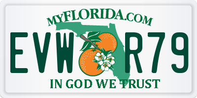 FL license plate EVWR79