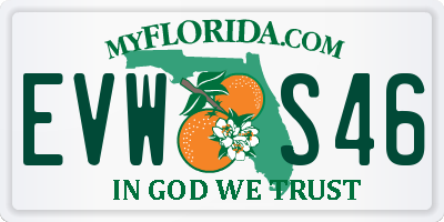 FL license plate EVWS46