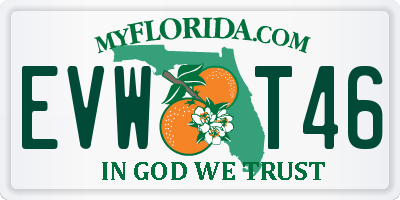 FL license plate EVWT46