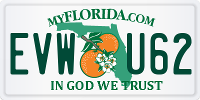 FL license plate EVWU62