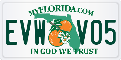 FL license plate EVWV05