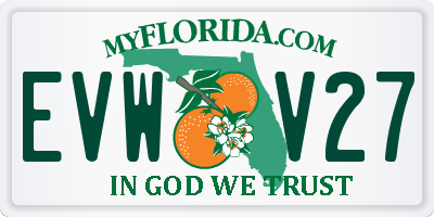 FL license plate EVWV27
