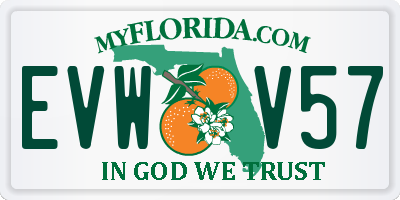 FL license plate EVWV57