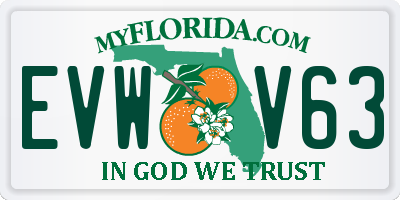 FL license plate EVWV63