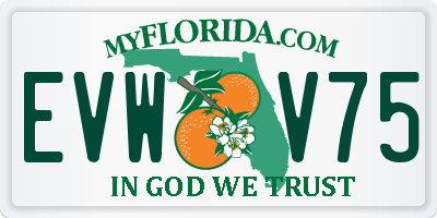 FL license plate EVWV75