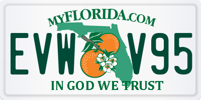 FL license plate EVWV95