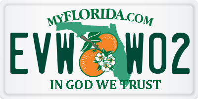 FL license plate EVWW02