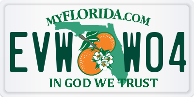 FL license plate EVWW04