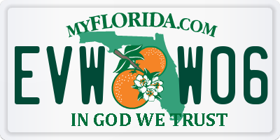 FL license plate EVWW06