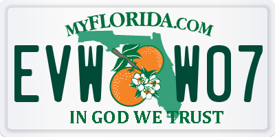 FL license plate EVWW07