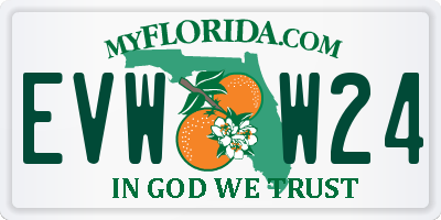 FL license plate EVWW24
