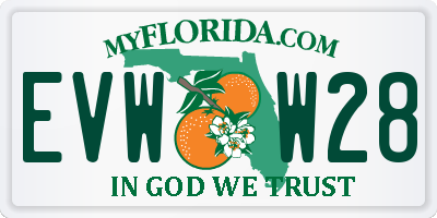 FL license plate EVWW28
