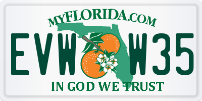 FL license plate EVWW35