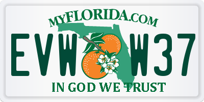 FL license plate EVWW37
