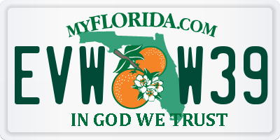 FL license plate EVWW39