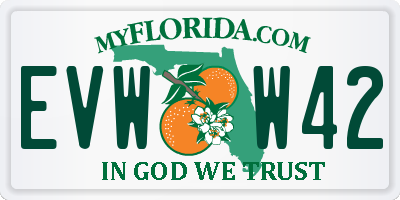 FL license plate EVWW42