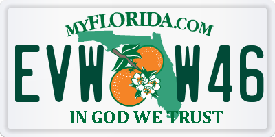 FL license plate EVWW46