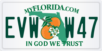FL license plate EVWW47